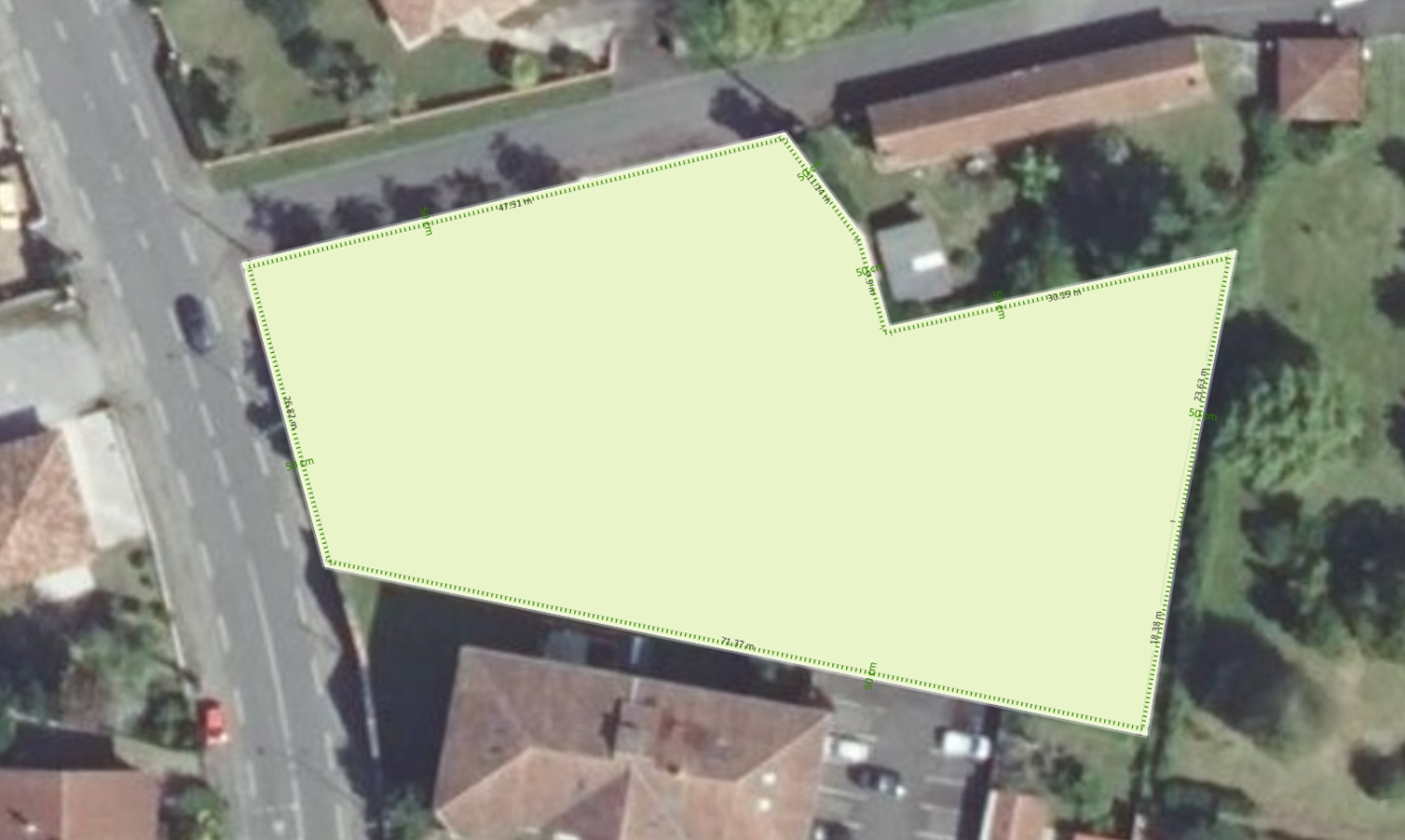 Potentiel non implanté sur la parcelle